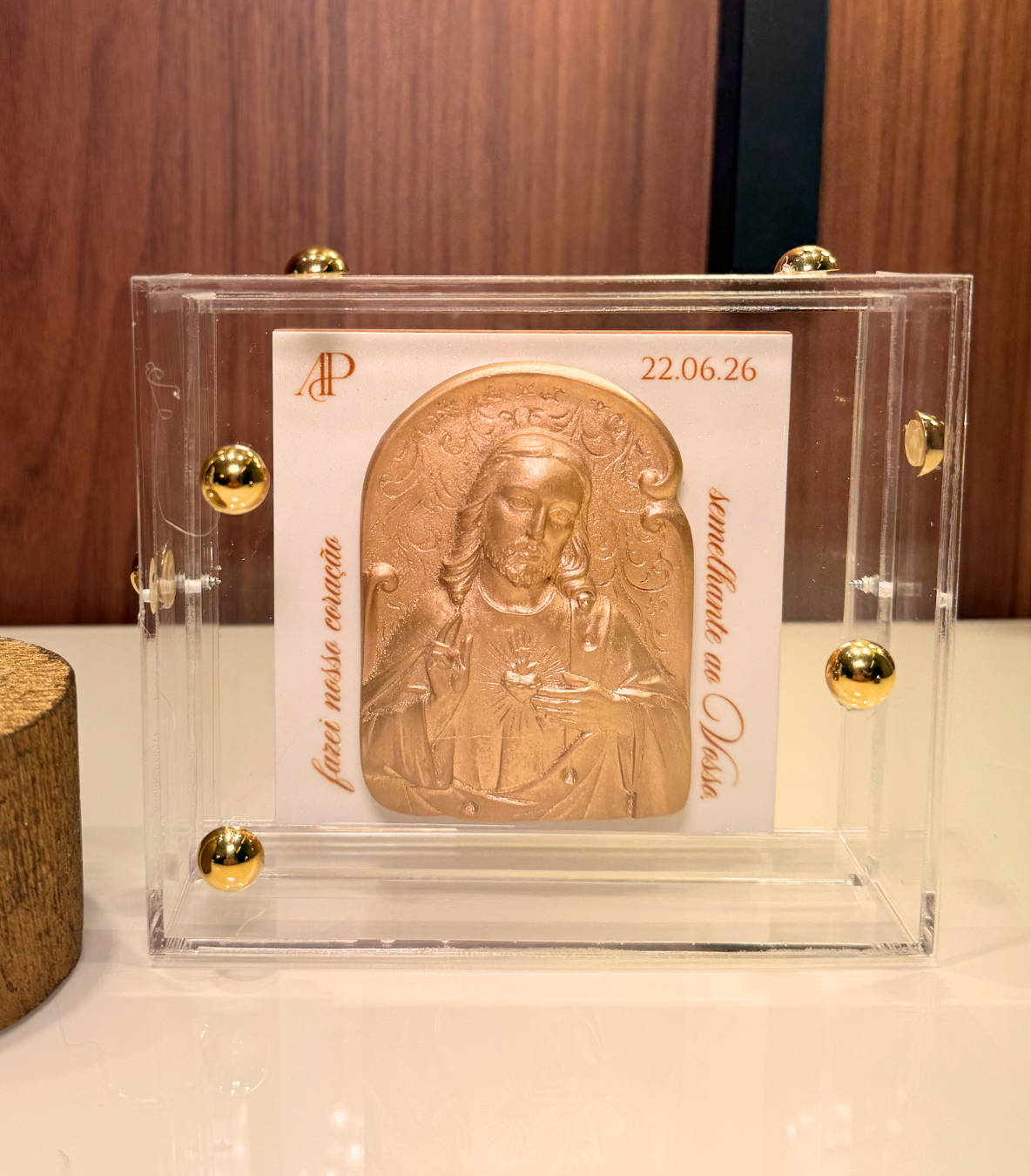 Medalha Sagrado Coração de Jesus 10x10